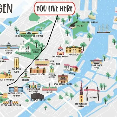Large Apartment With 4 Bedrooms In Copenhagen