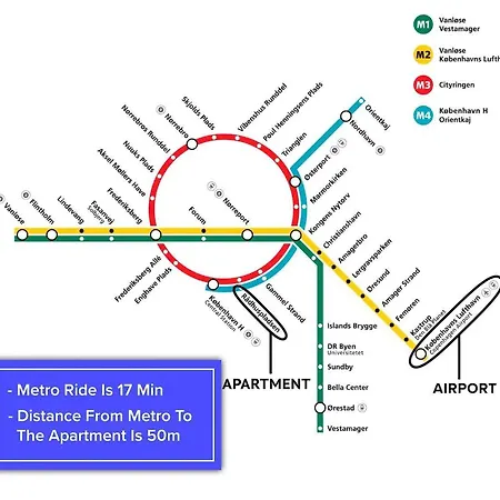 Large With 4 Bedrooms In Appartement Copenhague